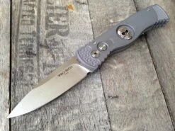 Protech TR-2.63 Skull Gray Tactical Response Automatic Knife (3" Satin)