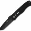 Emerson Protech CQC-7 Tanto Automatic Knife Knurled (3.25" Black)E7T07 -GEARBARREL Sales pro tech emerson eto7 thumb