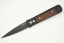 Protech Godfather Automatic Knife Black/Cocobolo (4" Black) 907-C