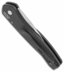 Protech Half-Breed Automatic Knife Black (1.95" Stonewash) 3605 -GEARBARREL Sales protech 3605 half breed ltd first run satin folder closed side thumb