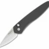 Protech Half-Breed Automatic Knife Black (1.95" Stonewash) 3605 -GEARBARREL Sales protech 3605 half breed ltd first run satin folder open thumb