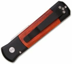 Protech Godson Automatic Knife Cocobolo (3.15" Satin) 706-C -GEARBARREL Sales protech 706 c godson back thumb