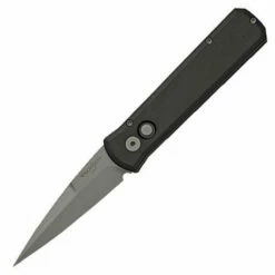 Protech Godson Automatic Knife Black (3.15" Bead Blast) 720 -GEARBARREL Sales protech 720 godson bead blast auto knife