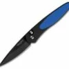 Protech Newport Automatic Knife Blue G-10 (3" Black) 3442 BLUE -GEARBARREL Sales protech blue newport black handle g10 jm thumb