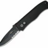 Emerson Protech CQC7-A Spear Point Auto W/ Solid Handle (3.25" Black Serr) E7A4 -GEARBARREL Sales protech emerson e7a4 serr thumb