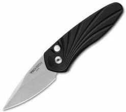 Protech Sprint Black Automatic Knife 3D Wave (1.95" Stonewash) 2936