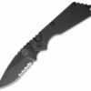 Strider + Protech SnG Automatic Knife Solid Black Aluminum (3.5" DLC Black Serr) 2404 -GEARBARREL Sales protech strider 2404 cm thumb