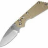 Strider + Protech SnG Automatic Knife Desert Tan Knurled (3.5" Stonewashed) -GEARBARREL Sales protech strider 2431 cm thumb