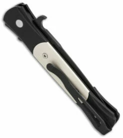 Protech The Don Automatic Knife Tuxedo Ivory Micarta + Clip (3.5" Black) 1752 -GEARBARREL Sales protech the don tuxedo 1752 side thumb