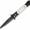 Protech The Don Automatic Knife Tuxedo Ivory Micarta + Clip (3.5" Black) 1752 -GEARBARREL Sales protech the don tuxedo 1752 thumb