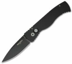ProTech TR-2.3 Black Handle, DLC Black Coated Blade, PLAIN Edge
