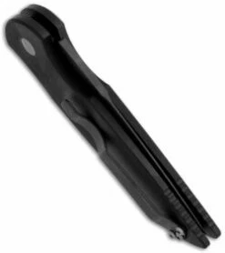 Protech Tactical Response TR-3 Automatic Knife W/Grooves (3.5" Black) BT -GEARBARREL Sales protech tr 3bt tactical response III black plain side thumb