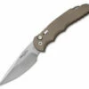Protech TR-4.1DS Tactical Response 4 Automatic Knife Desert Sand (4" Stonewash) -GEARBARREL Sales protech tr 4 1ds tactical response 4 desert sand glass breaker thumb
