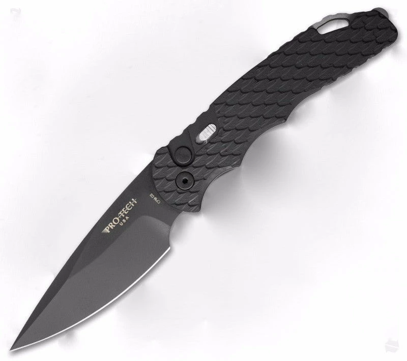 Protech TR-4.F3 Tactical Response 4 Automatic Knife Feather Grip (4" Black D2) 3 Protech TR-4.F3 Tactical Response 4 Automatic Knife Feather Grip (4" Black D2)